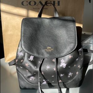 Disney X Coach Backpack Dalmatian Floral print